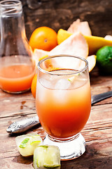 Image showing glass of refreshing juice