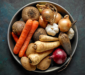 Image showing various organic vegetables