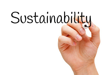 Image showing Sustainability Black Marker