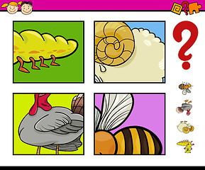 Image showing educational game with animals