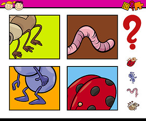 Image showing preschool task with insects