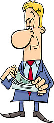 Image showing businessman with money