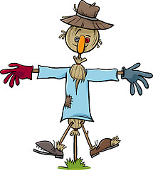 Image showing scarecrow character cartoon