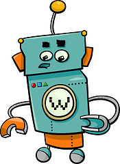 Image showing comic robot cartoon character
