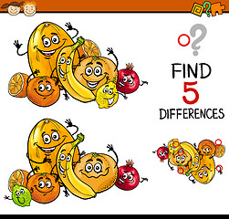 Image showing educational task of differences