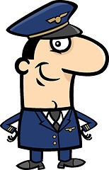 Image showing pilot cartoon illustration