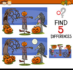 Image showing halloween differences task