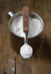 Image showing Spoonful of sodium bicarbonate