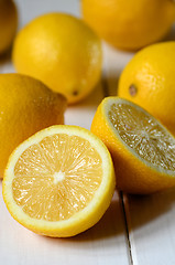 Image showing Bright yellow lemons