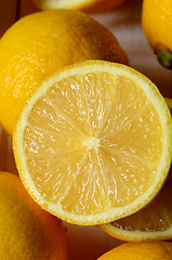 Image showing Bright yellow lemons