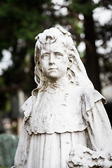 Image showing Old Cemetery statue