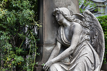 Image showing Old Cemetery statue