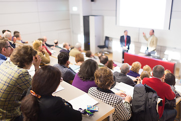 Image showing Speaker at Business Conference and Presentation.