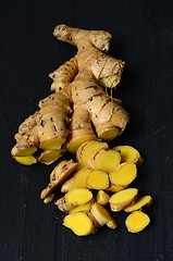 Image showing Ginger root closeup 