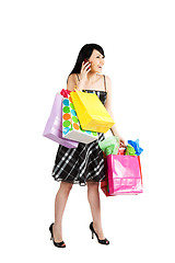 Image showing Shopping woman