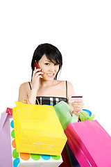 Image showing Shopping woman