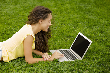 Image showing Working and enjoy nature