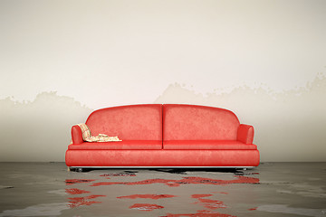 Image showing water damage sofa