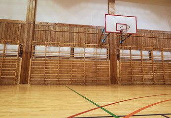 Image showing Retro indoor gymnasium