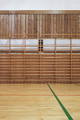 Image showing Retro indoor gymnasium