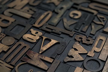 Image showing Letterpress alphabet
