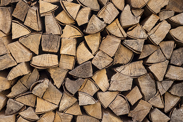 Image showing Chopped firewood