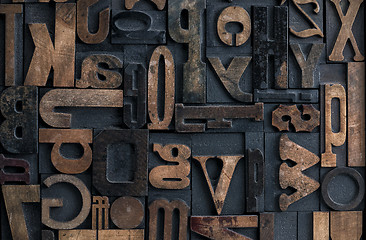 Image showing Letterpress alphabet