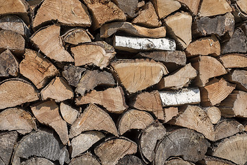 Image showing Chopped firewood