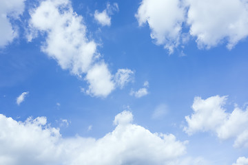 Image showing blue sky with clouds