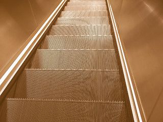 Image showing  Escalator vintage