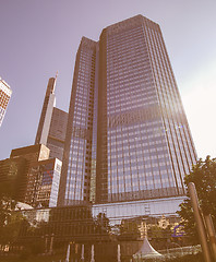 Image showing European Central Bank in Frankfurt vintage