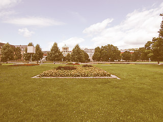 Image showing Gardens in Stuttgart, Germany vintage