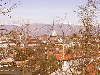 Image showing Turin view vintage