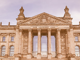 Image showing Reichstag Berlin vintage