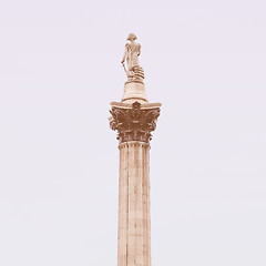 Image showing Nelson Column, London vintage