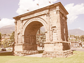 Image showing Arch of August Aosta vintage