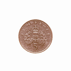 Image showing  Coin isolated vintage