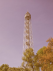 Image showing Torre Littoria in Milan vintage