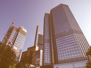 Image showing European Central Bank in Frankfurt vintage