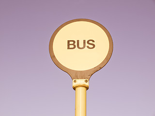 Image showing  Bus stop vintage