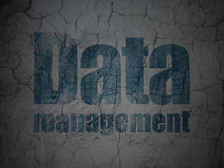 Image showing Information concept: Data Management on grunge wall background