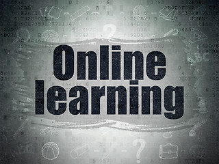 Image showing Education concept: Online Learning on Digital Paper background