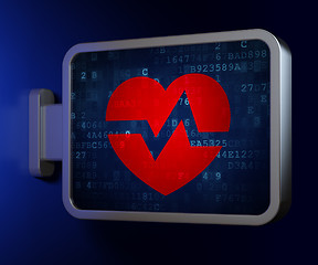 Image showing Medicine concept: Heart on billboard background