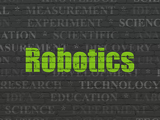 Image showing Science concept: Robotics on wall background