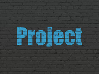 Image showing Business concept: Project on wall background