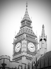 Image showing london big ben and   construction england  aged  