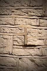 Image showing brick in london   the    abstract    texture of a ancien wall an