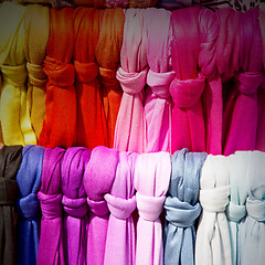 Image showing in  london accessory colorfull scarf and headscarf old market no