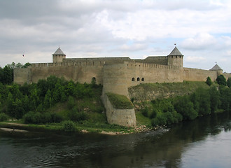 Image showing view to ivangorod fortress