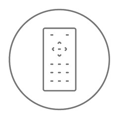 Image showing Remote control line icon.